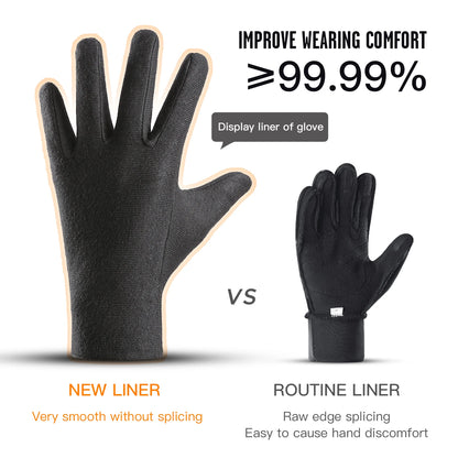 Black Kyncilor Cycling Gloves - Full Finger, Touchscreen Compatible.