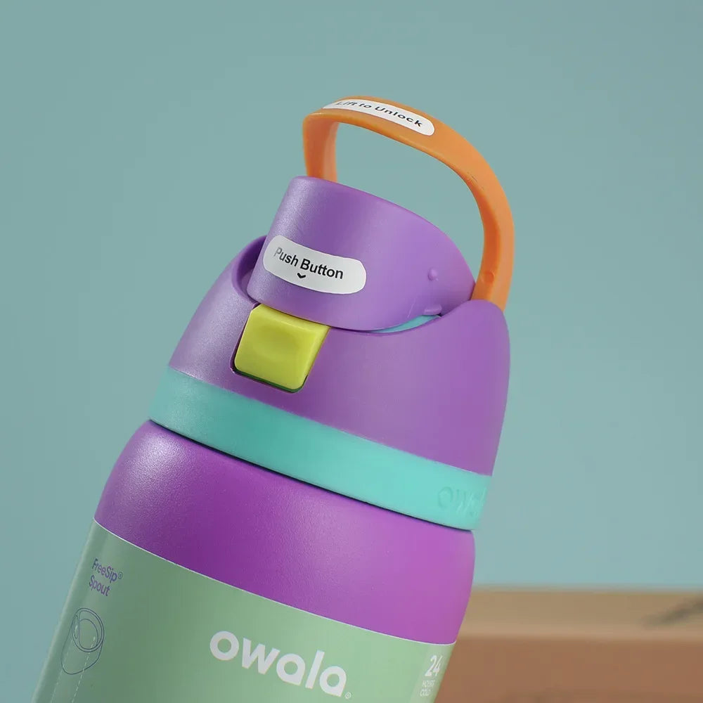 Owala Tumbler: 40 oz Stainless Steel Vacuum Insulated Sports Water Bottle - Perfect for Outdoor Adventures