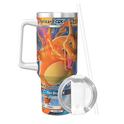 Charizard Pokemon Anime Stainless Steel Tumbler - Insulated Travel Mug for Hot & Cold Drinks