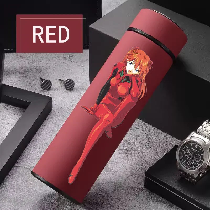 Anime EVA Ayanami Rei 500 ML Thermos Mug High-capacity 304 Stainless Steel Water Cup Travel Water Bottle Kawaii Cups Kids Gifts