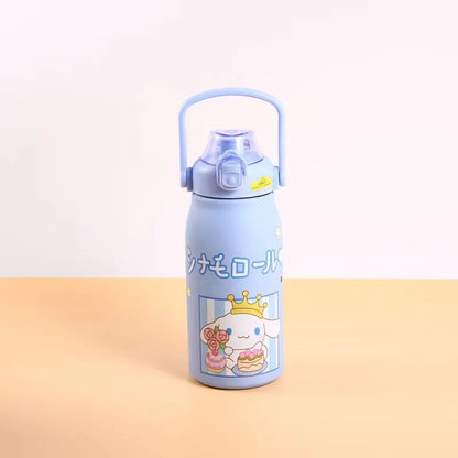 Sanrio Y2K Cinnamoroll 1200ml thermos, student water bottle.