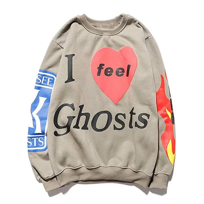 Lucky Me I See Ghosts Hoodie Detail