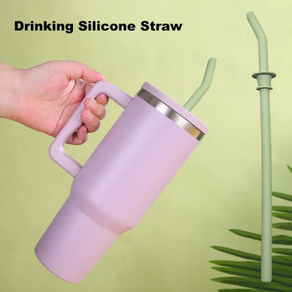 Set of 3 replacement straws and brush for 40oz Hydro Flask tumbler