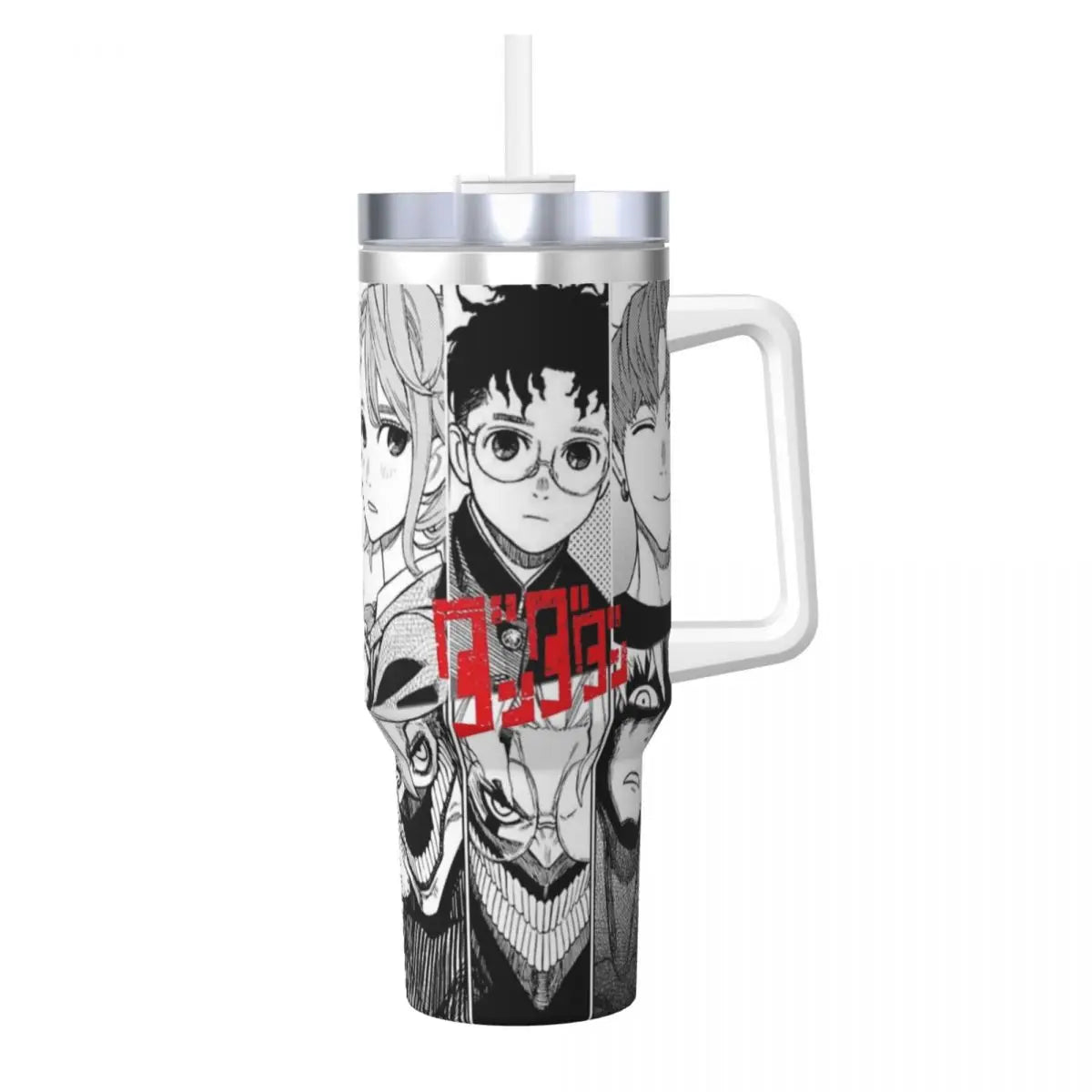 Stanley Tumbler Dandadan Anime Japanese Insulated Stainless Steel Cup, Travel Mug, Hot & Cold Drinks, Water Bottle - Like Stanley Cup & Owala Tumbler