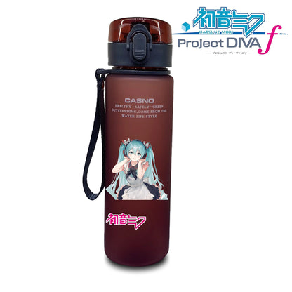 Hot selling Miniso Hatsune Miku cartoon anime large capacity portable plastic sports water bottle cute water bottle beautiful