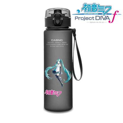 Hatsune Miku Bottle, Lid Detail, Leak-Proof Design, Sports Use