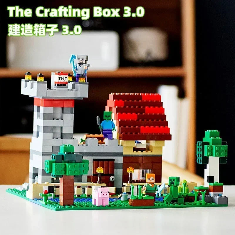 Minecraft Crafting Box 3.0 Building Set - 582 pieces, multiple builds, castle and farm