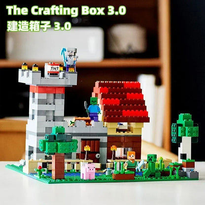 Minecraft Crafting Box 3.0 Building Set - 582 pieces, multiple builds, castle and farm