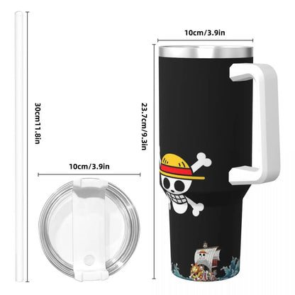 Insulated One Piece Tumbler (Chopper Design) - Keeps Drinks Cold/Hot, Replaces Stanley Cup