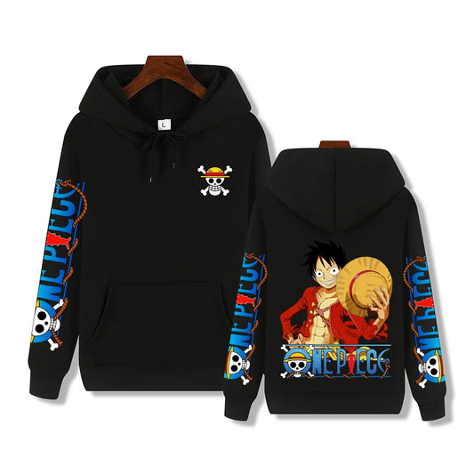 One Piece Luffy Print Men's Hoodie