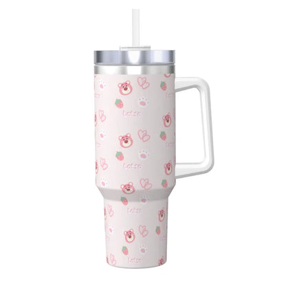 MINISO Kuromi Stainless Steel Tumbler | Sanrio Anime Insulated Travel Mug | Hot & Cold Drinks