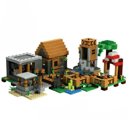 Minecraft Village Building Blocks Set 21128 with Steve Action Figure