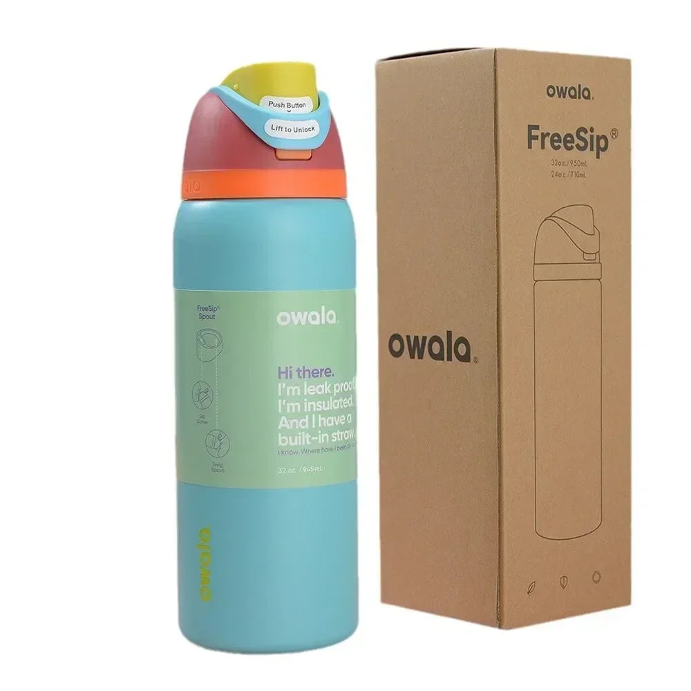 Owala Tumbler: 24/32oz Vacuum Insulated Stainless Steel Water Bottle - Perfect for Outdoor Sports