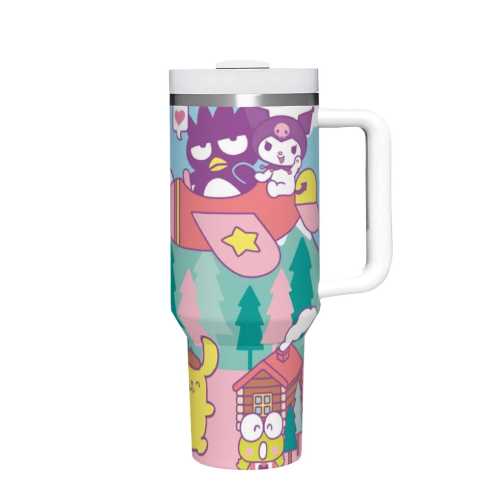 Hello Kitty 40oz Stainless Steel Tumbler with Handle and Straw