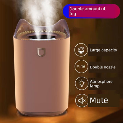 3L Double Nozzle Cool Mist Humidifier: Control Panel Close-up