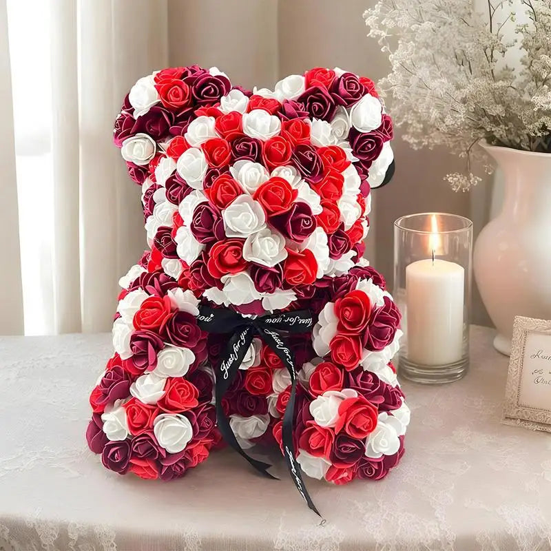 Red Rose Bear 25cm - Valentine's Gift