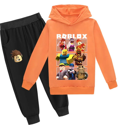 Roblox Leisure Suit for Kids - Red and Blue Character Design - Cozy Outfit for Boys and Girls.