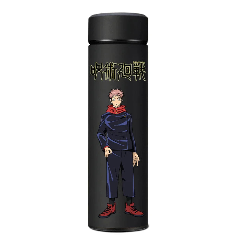 Stainless steel Jujutsu Kaisen thermos, 500ml, featuring Itadori