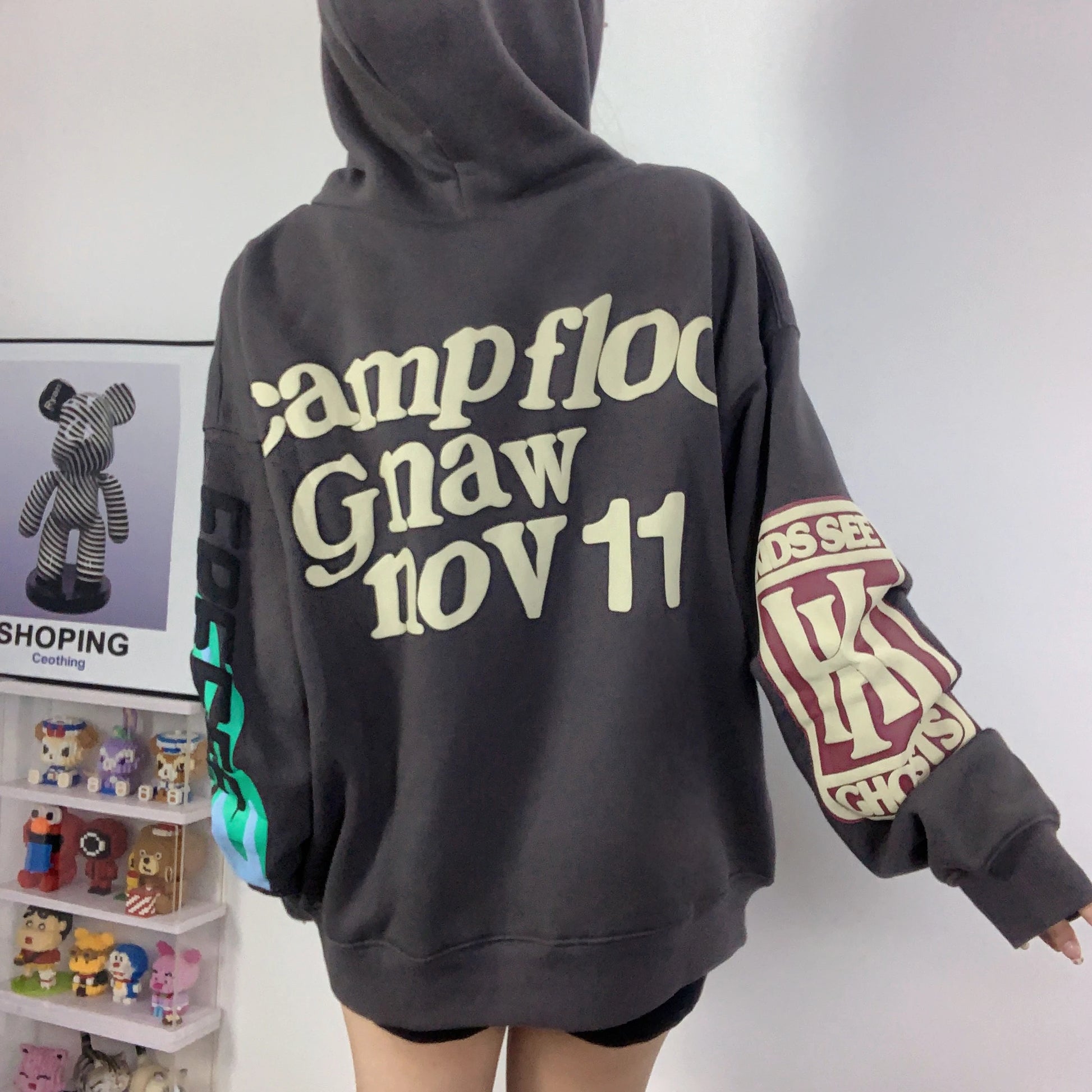 Lucky Me I See Ghosts Hoodie Back View