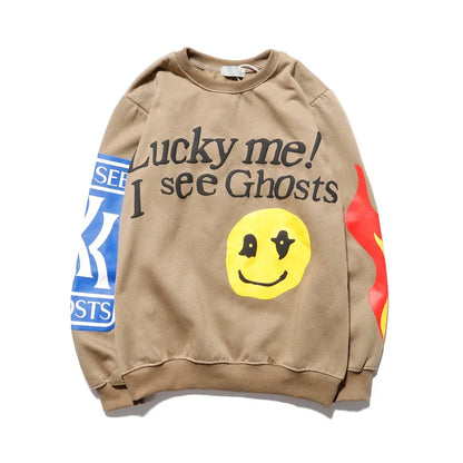 Graffiti Print Kanye West Hoodie Sweatshirt