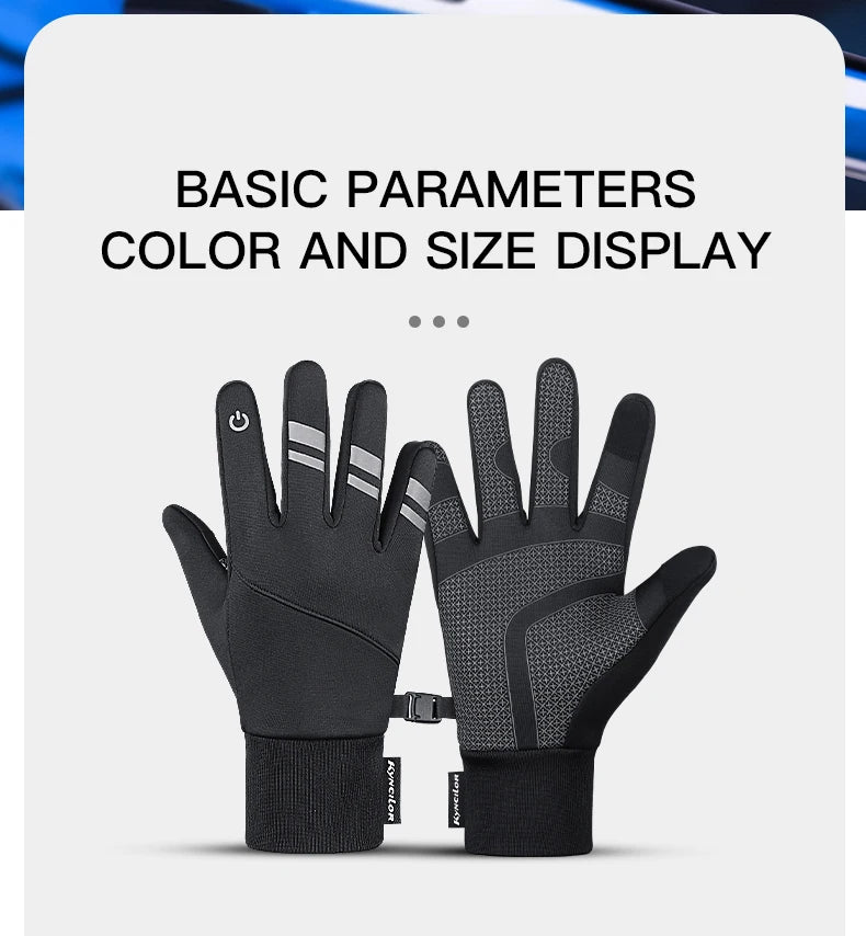 Outdoor Gloves - Kyncilor, Black, Full Finger, Touchscreen, Winter.