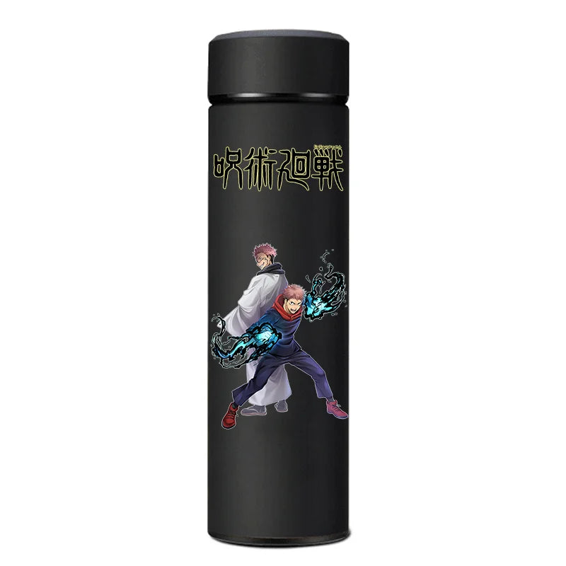 Stainless steel Jujutsu Kaisen thermos, 500ml, featuring Itadori