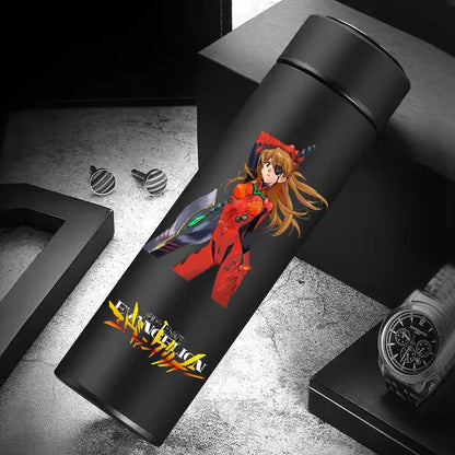 500ml thermos, Ayanami Rei, Evangelion anime character, blue.