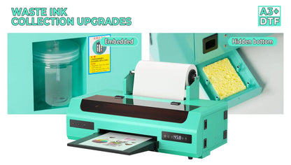 Procolored L1800 DTF Printer - Complete DTF Kit:All-in-one DTF printing kit including printer, inks, film, and powder for printing on dark garments.