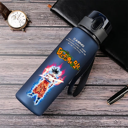 Engraving Dragon Ball Son Goku Vegeta IV Water Cup Anti-drop High Temperature Resistant Student Food Grade Plastic Cup Male Gift