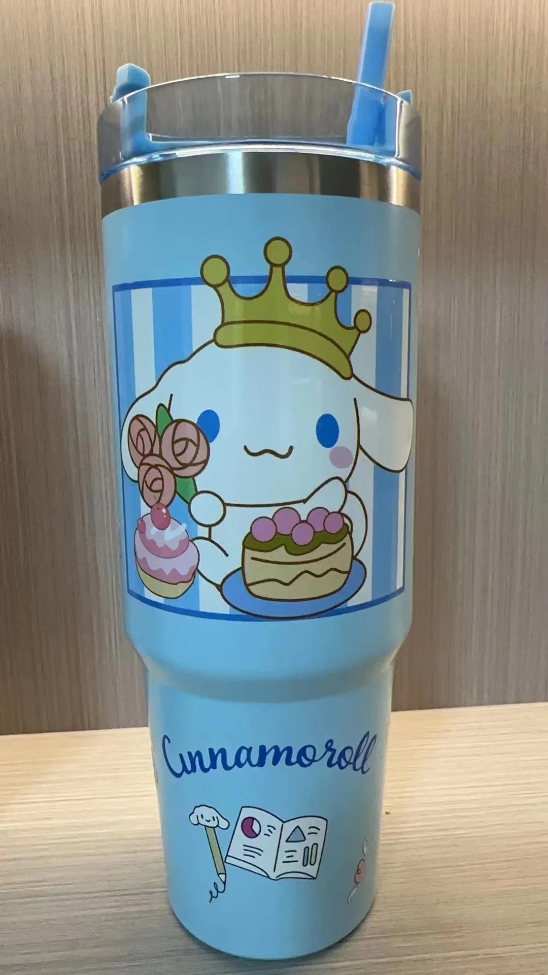 Cinnamoroll & Kuromi Sanrio thermos, 900ml, 304 stainless steel.