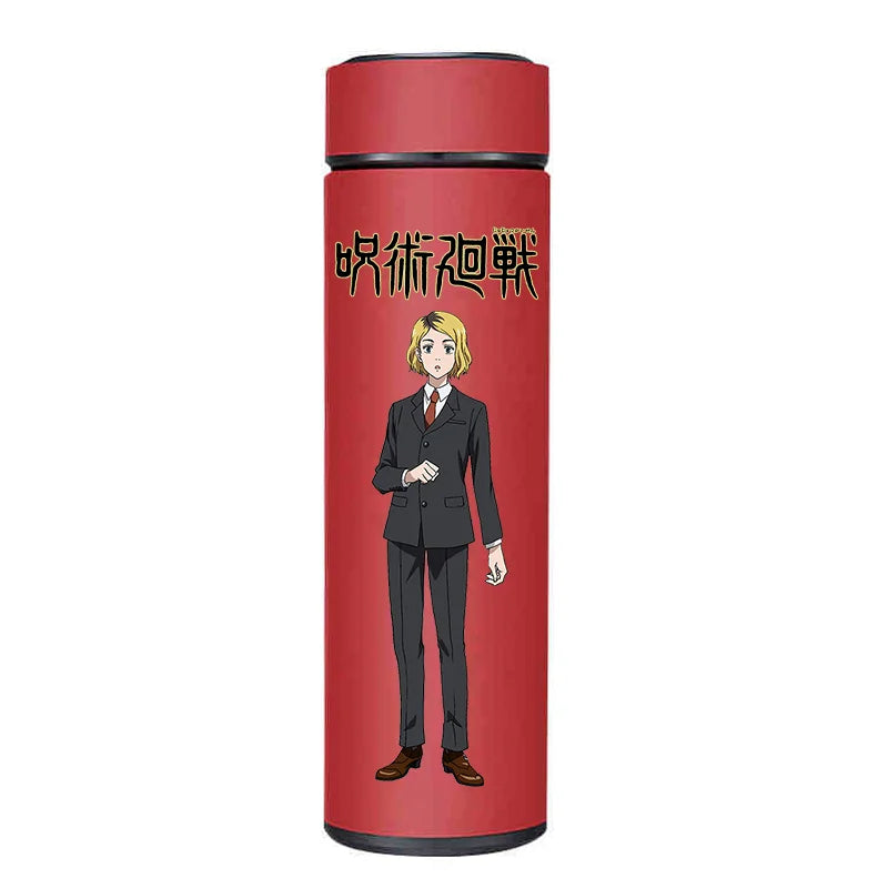 Jujutsu Kaisen 500ml thermos, stainless steel, character group design.