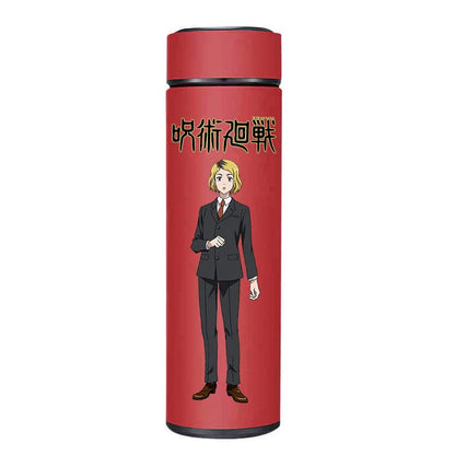 Jujutsu Kaisen 500ml thermos, stainless steel, character group design.