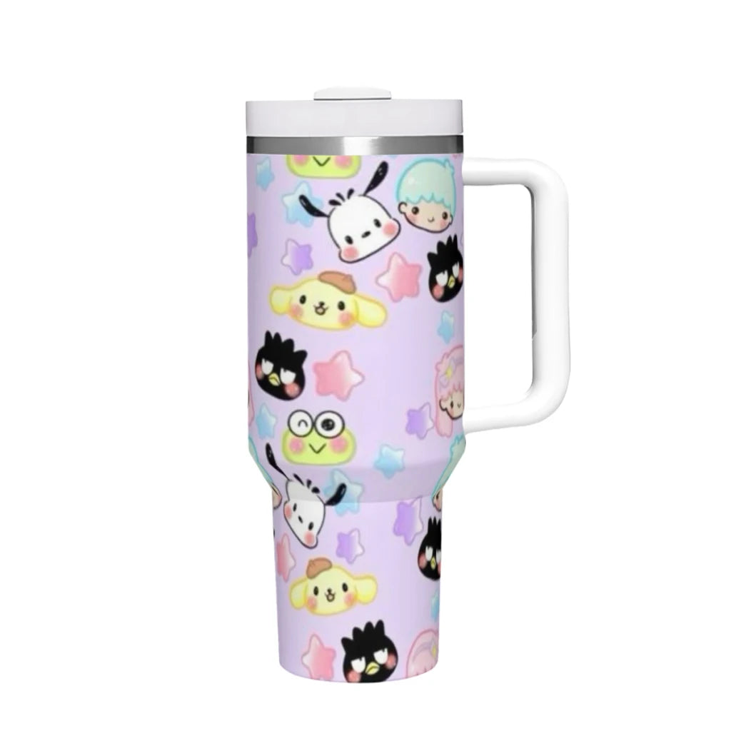 Kuromi 40oz Stainless Steel Tumbler, Straw Included, Sanrio