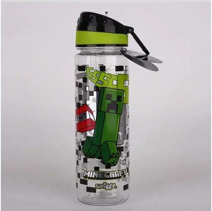 Minecraft Smiggle BPA-free water bottle with flip-top spout