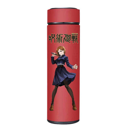 Jujutsu Kaisen 500ml thermos, stainless steel, character group design.