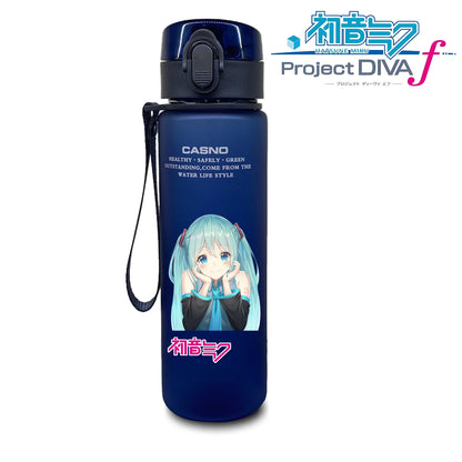 Miniso Water Bottle, Detail of Hatsune Miku Anime Artwork