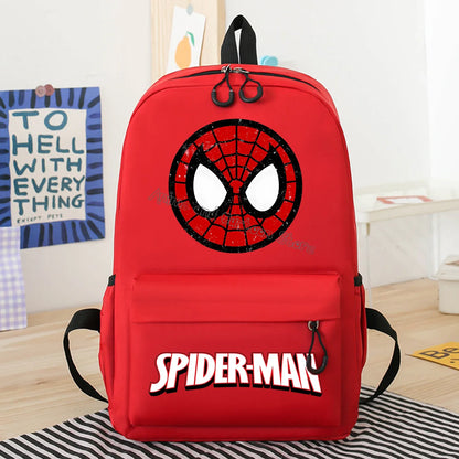 Marvels SpiderMans Backpack New Schoolbag Cute Cartoon Schoolbag Fashion Children Backpack Student Large-capacity Bag Kids Gift