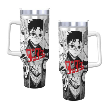 Stanley Tumbler Dandadan Anime Japanese Insulated Stainless Steel Cup, Travel Mug, Hot & Cold Drinks, Water Bottle - Like Stanley Cup & Owala Tumbler