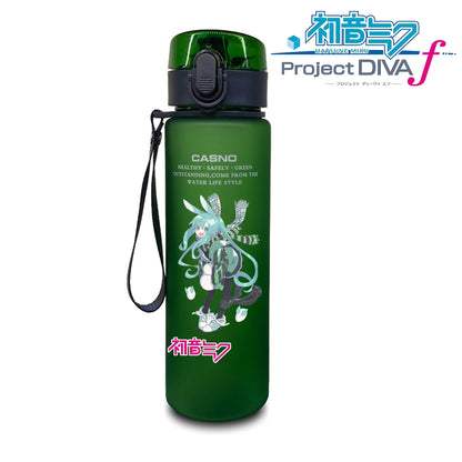 Hot selling Miniso Hatsune Miku cartoon anime large capacity portable plastic sports water bottle cute water bottle beautiful