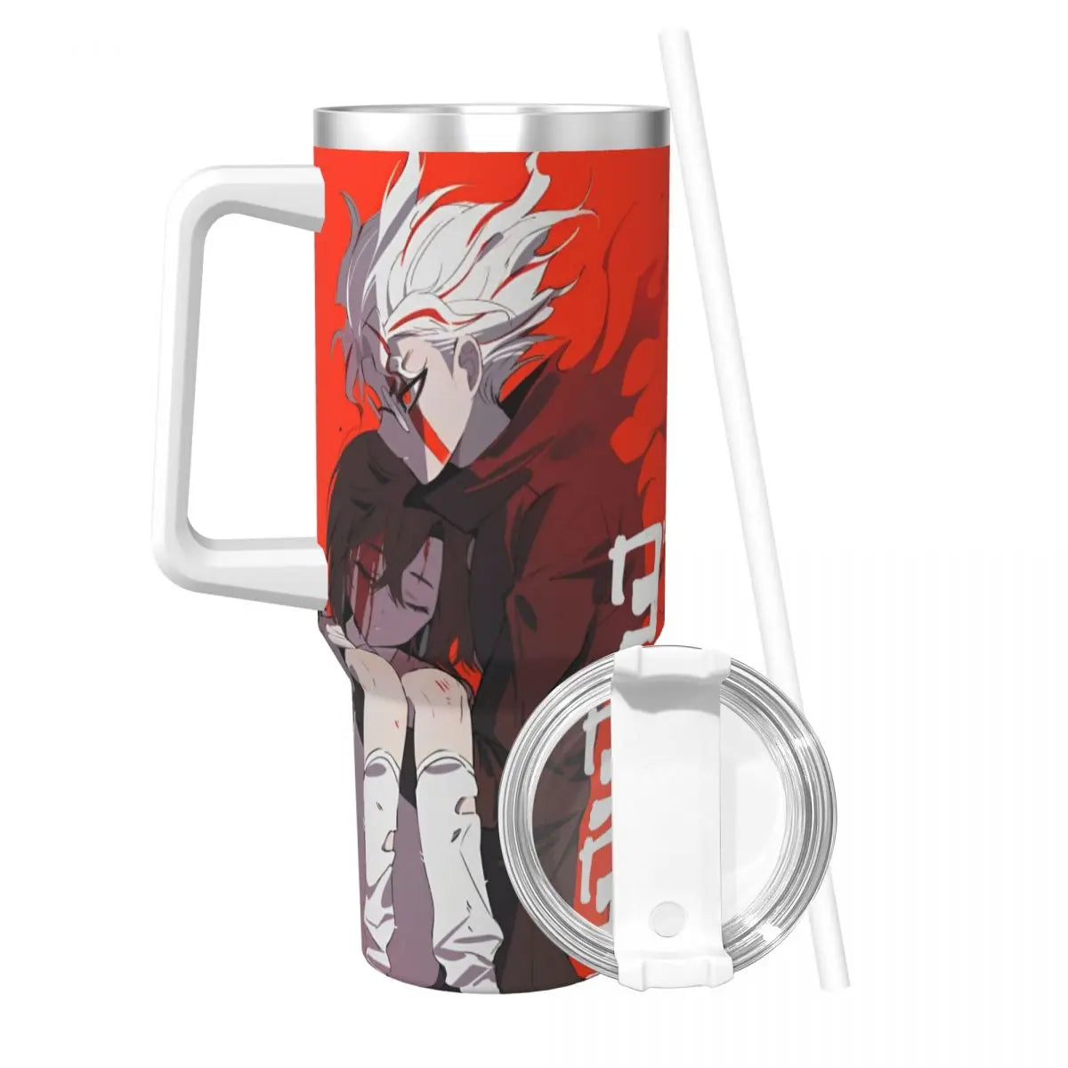 Dandadan Anime Tumbler - Pink Variant | Insulated Steel Travel Mug