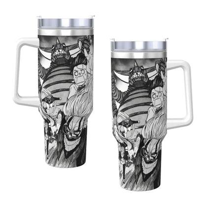 Stanley Tumbler Dandadan Anime Japanese Insulated Stainless Steel Cup, Travel Mug, Hot & Cold Drinks, Water Bottle - Like Stanley Cup & Owala Tumbler