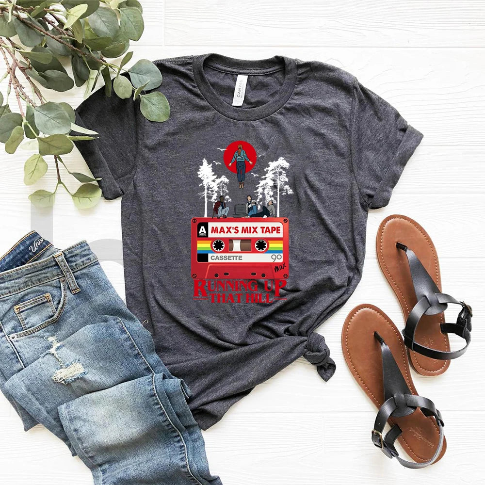 Stranger Things T-Shirt, Running Up That Hill Design, Max's Song Inspired