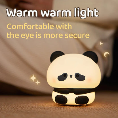 Panda Night Light - bottom view, battery compartment.