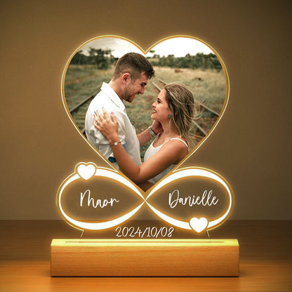 Unique Gift for Couples: Backlit Custom Photo Frame, Valentine's Day Edition.