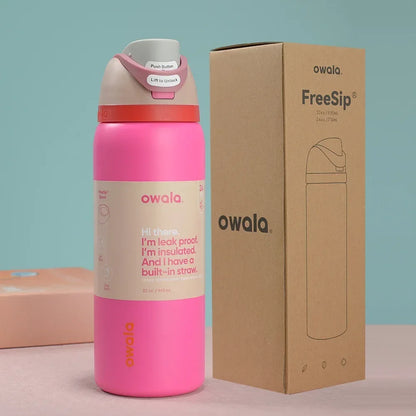 Person Holding Owala 40 oz [Color] Tumbler - Demonstrating Size and Portability