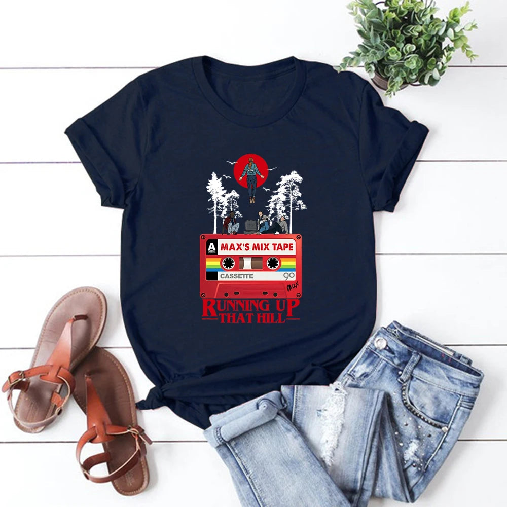 Running Up That Hill T-Shirt, Stranger Things Max's Song Design, Unisex