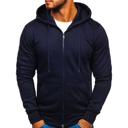 Men's Black Fleece Hoodie - Cuff and Hem Detail, Ribbed Knit Close-up