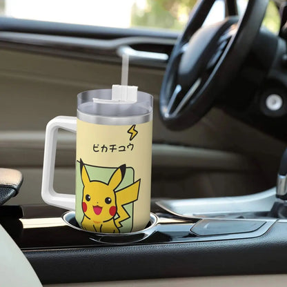 Official Pokémon Tumbler - Squirtle Squad Design - Stay Hydrated in Style: This alt text emphasizes authenticity ("Official"), features a popular design theme (Squirtle Squad), and connects the tumbler's function (hydration) with fashion, making it relatable.