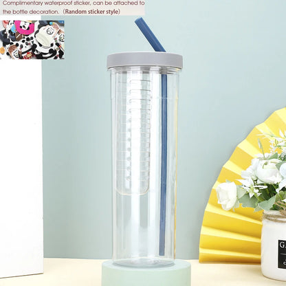 Hydration Bottle 700ml - [Color], With Straw & Tea Infuser