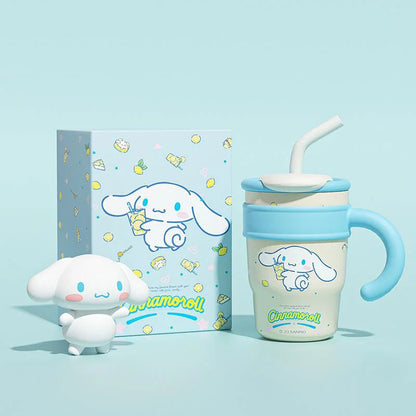 Sanrio Water Bottle 1200ml, Cute Hello Kitty Kuromi Cinnamoroll Melody Stainless Steel Insulated Tumbler with Straw, Gift Idea, Stanley Tumbler Style